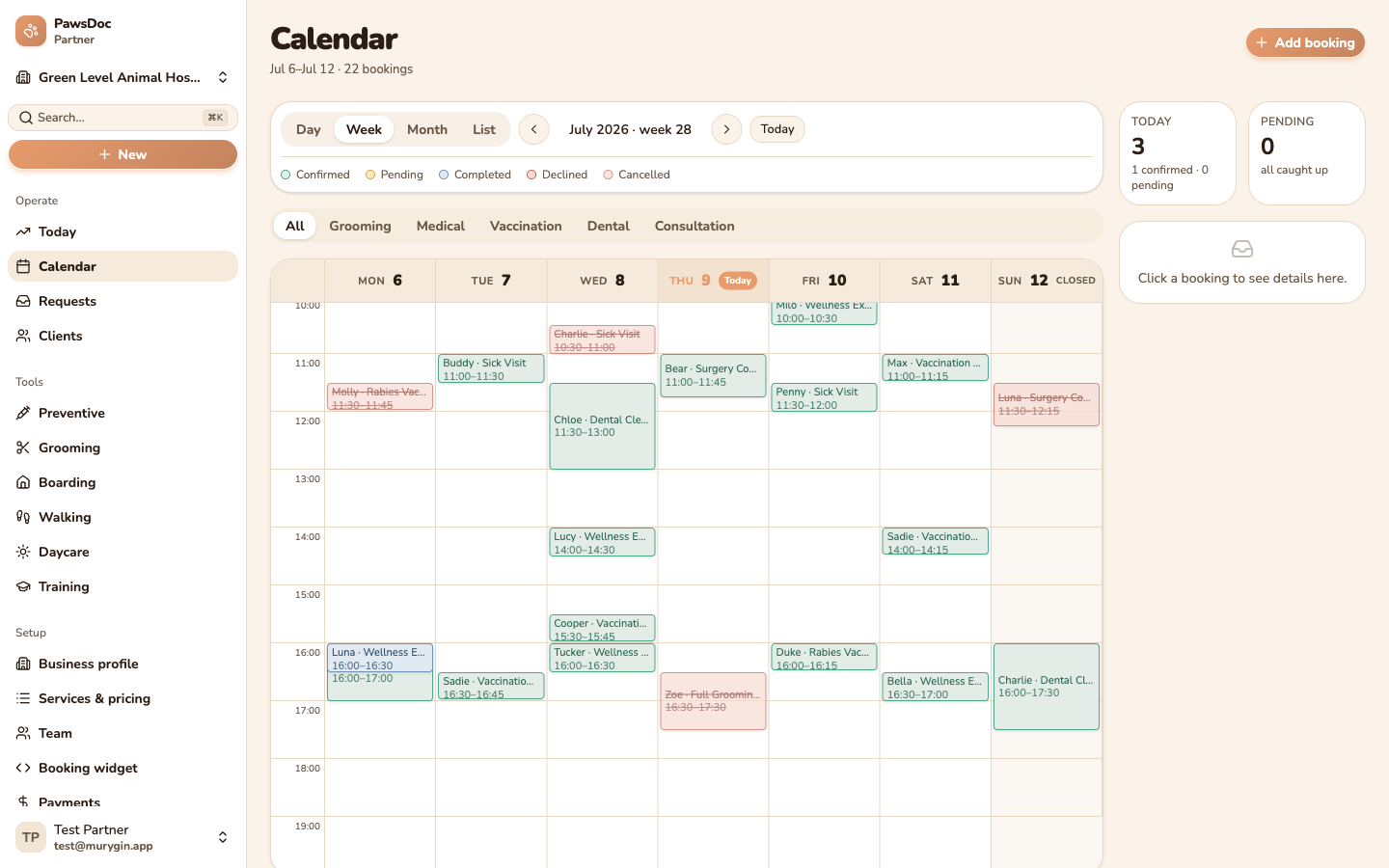 Calendar & schedule